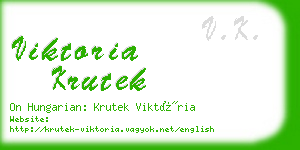 viktoria krutek business card
